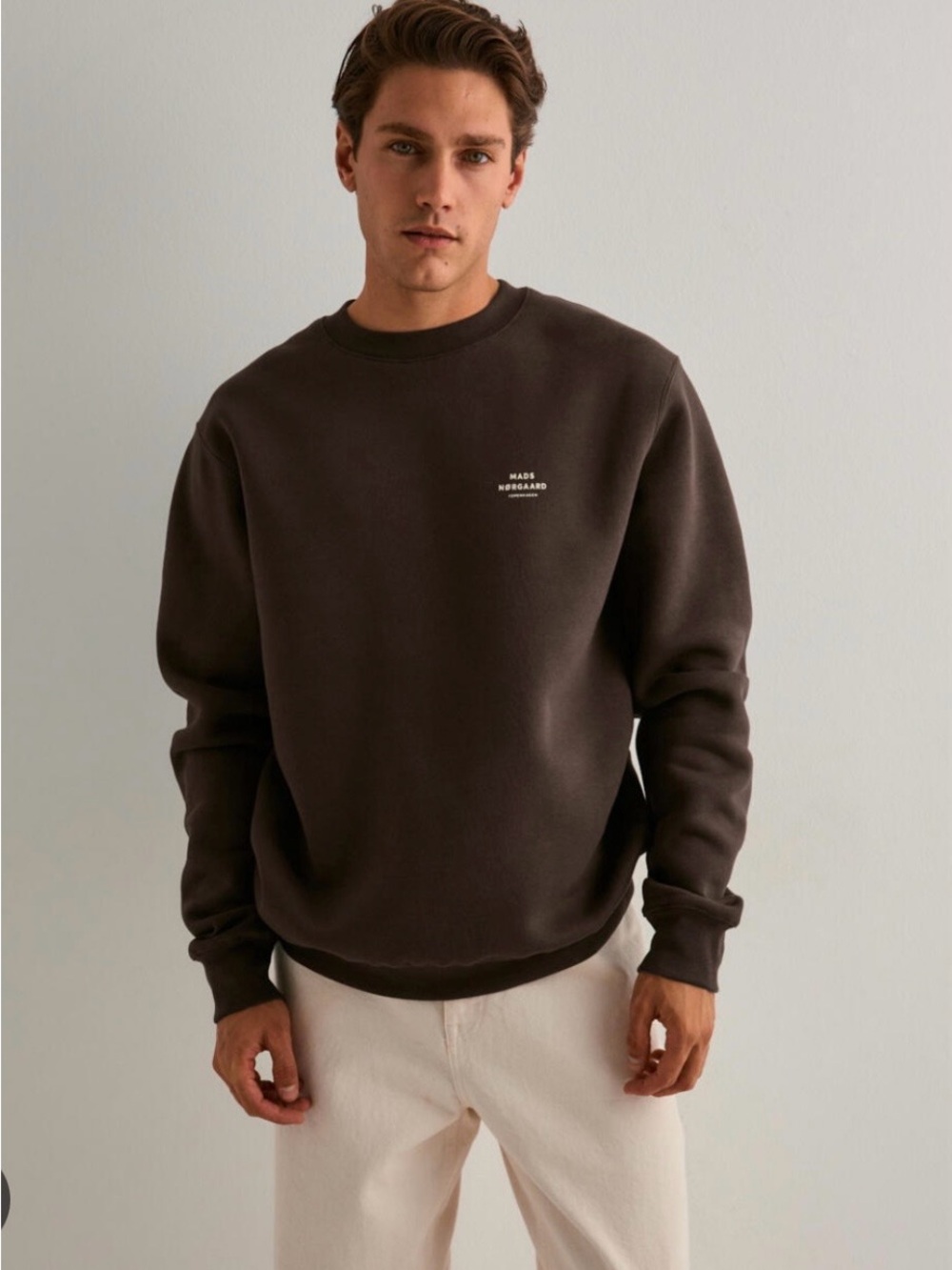 Mads Norgaard Chocolate Brown Crewneck Sweatshirt